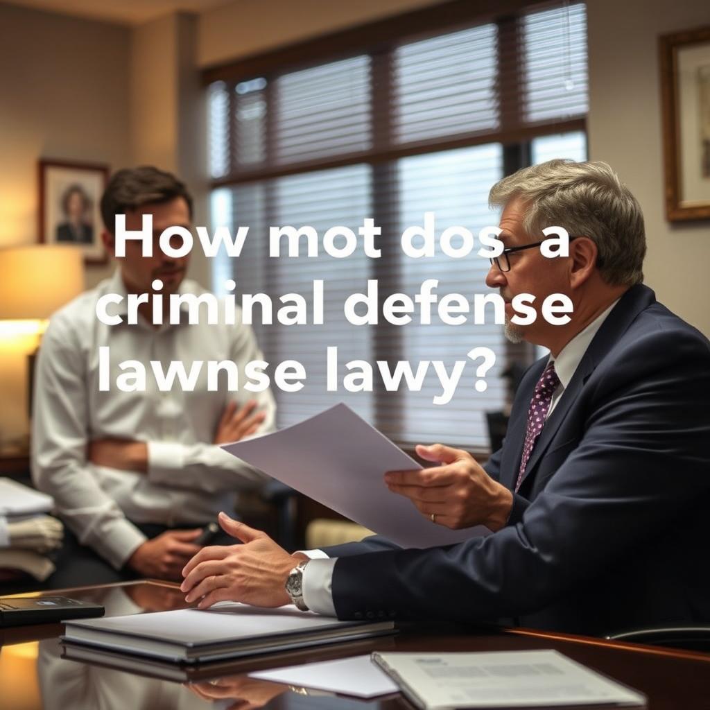 How much does a criminal defense lawyer cost in Cumberland County