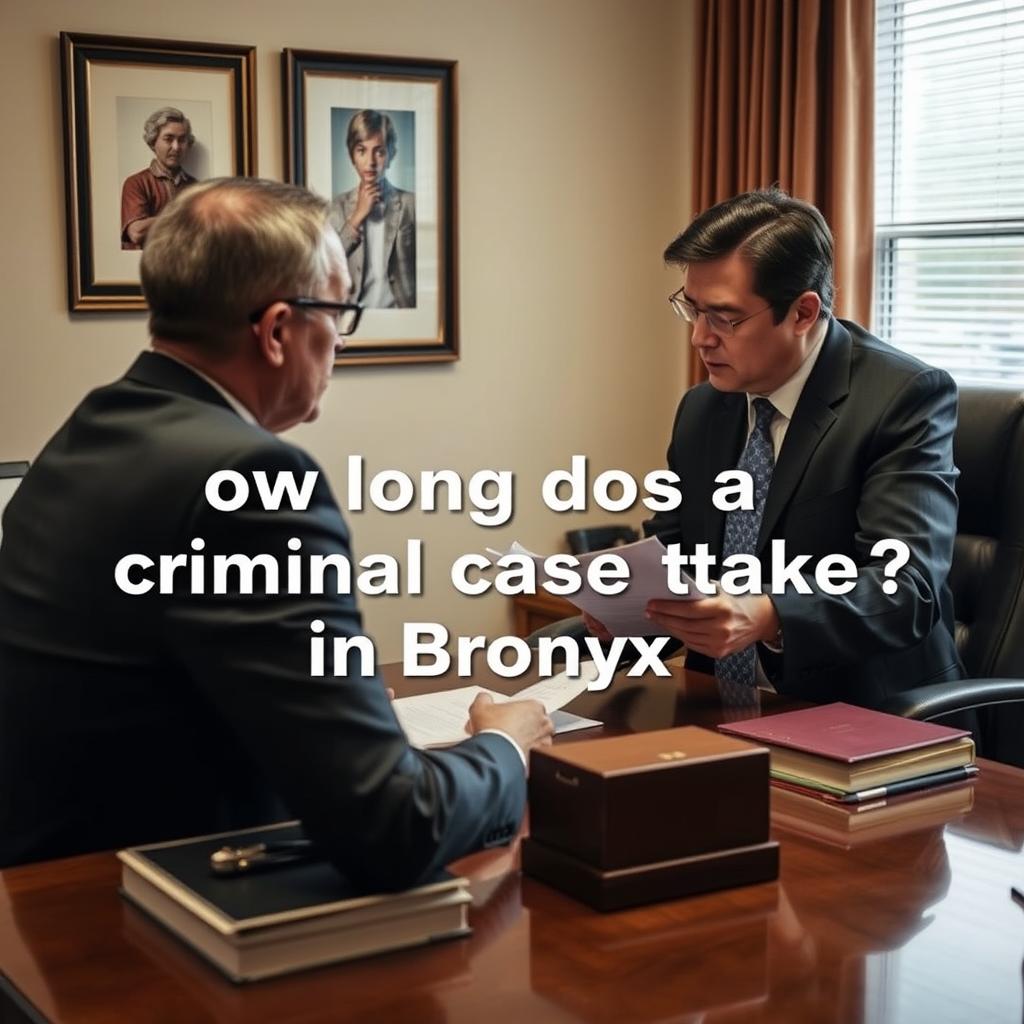 How long does a criminal case take in Bronx
