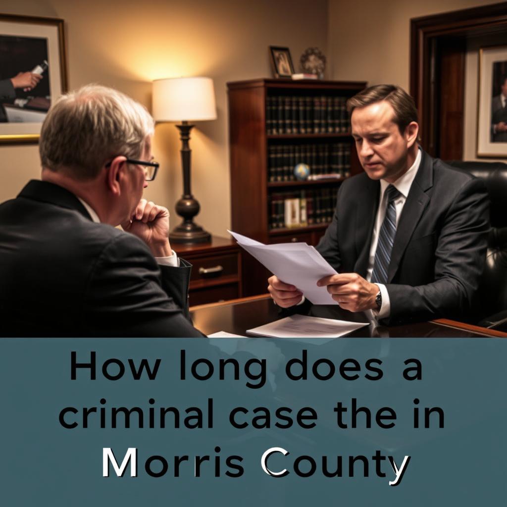 How long does a criminal case take in Morris County