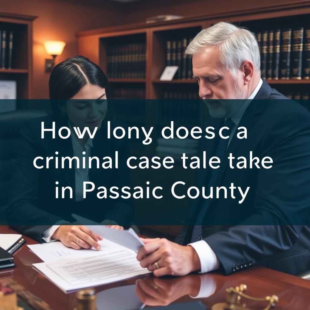 How long does a criminal case take in Passaic County