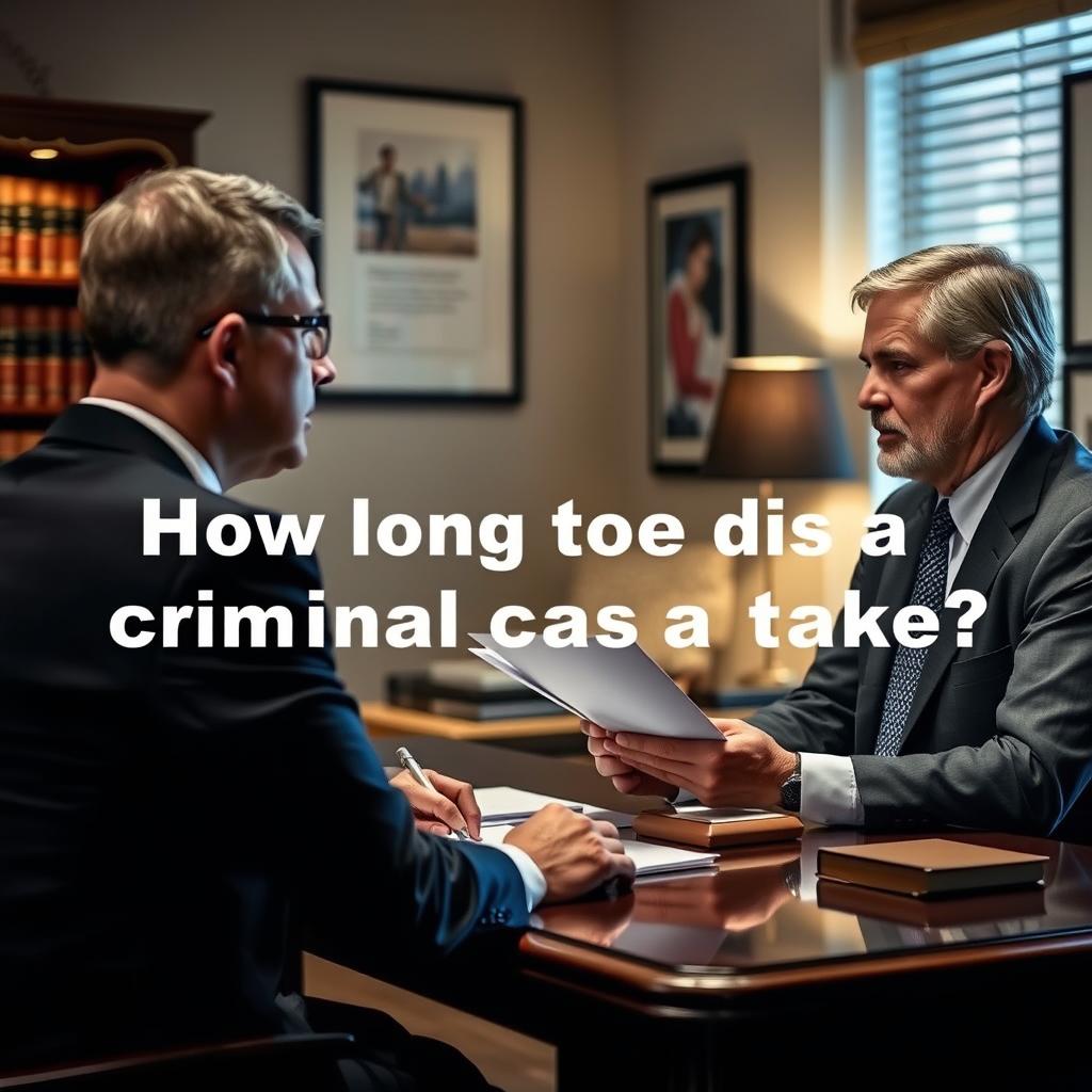How long does a criminal case take in Southwest Waterfront