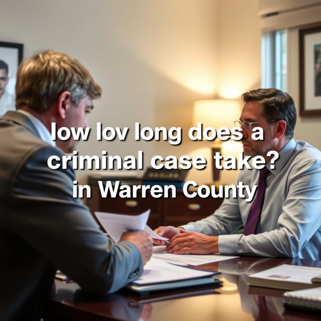 How long does a criminal case take in Warren County