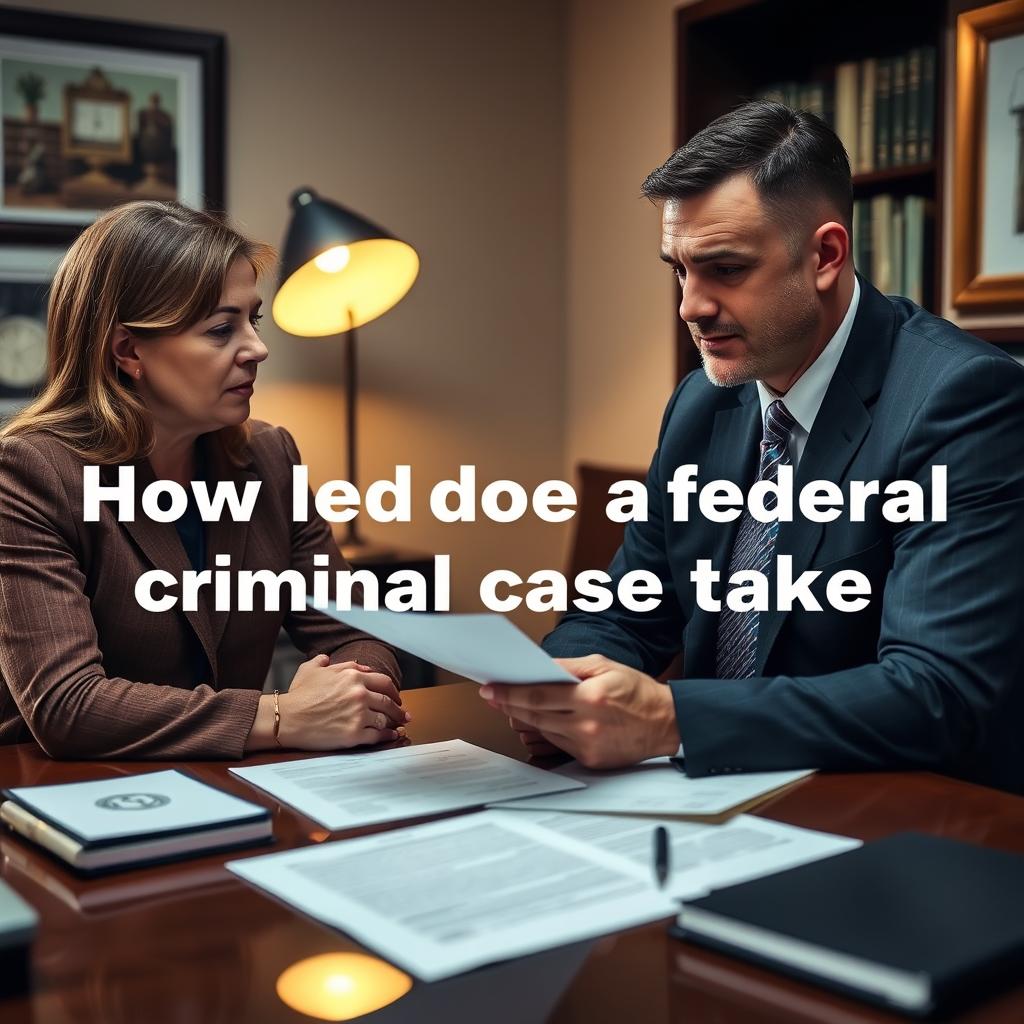 How long does a federal criminal case take in Mercer County