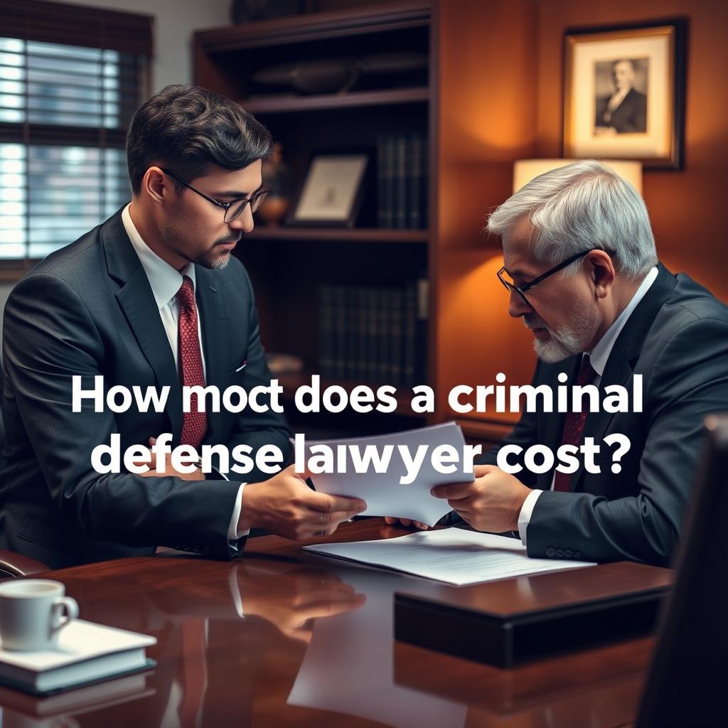 How much does a criminal defense lawyer cost in Rockland County